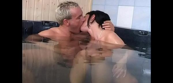  Hot sex in a sauna!